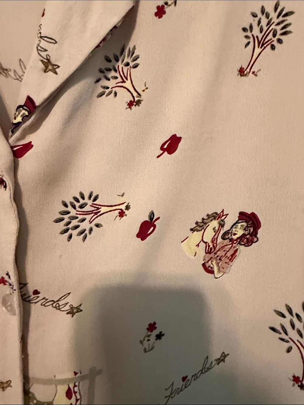 Lady Reiner Cowgirl Couture Western Horse Print Short-Sleeve Button-Down Shirt - Picture 9 of 11